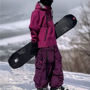 Athletic Purple Cargo Skirt Set